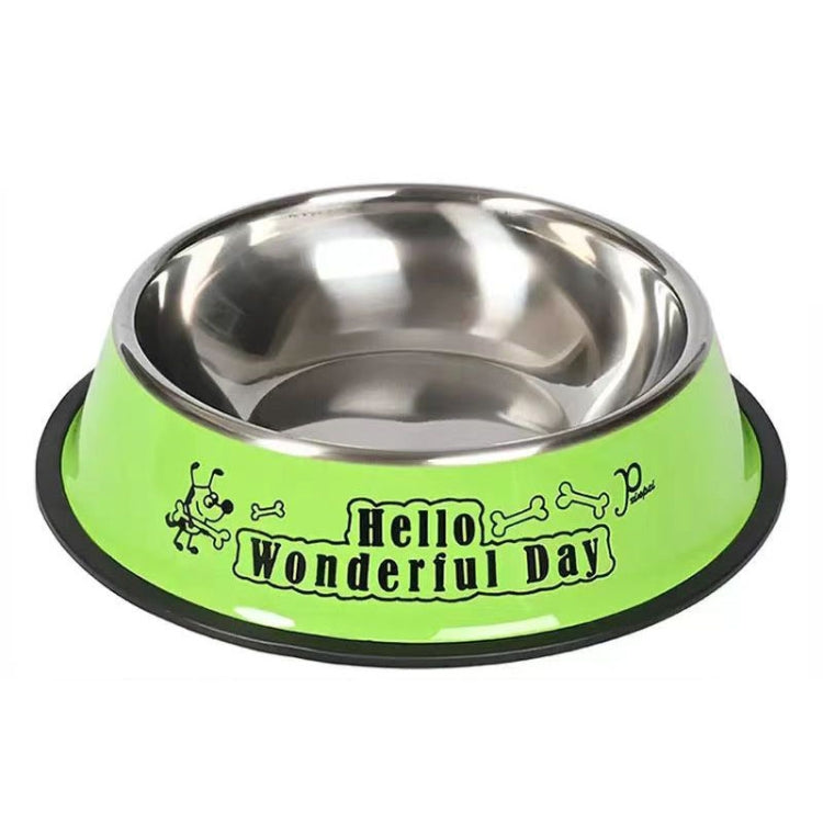 Cuenco antivuelco de acero inoxidable para mascotas, cuenco para comida para perros y gatos, M 15cm, L 18cm, XL 22cm, XXL 26cm