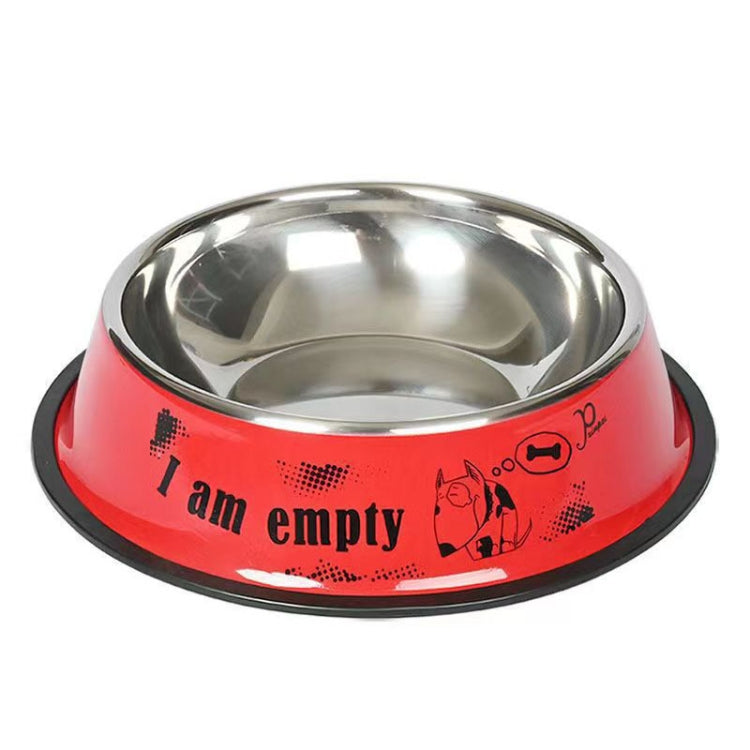 Cuenco antivuelco de acero inoxidable para mascotas, cuenco para comida para perros y gatos, M 15cm, L 18cm, XL 22cm, XXL 26cm