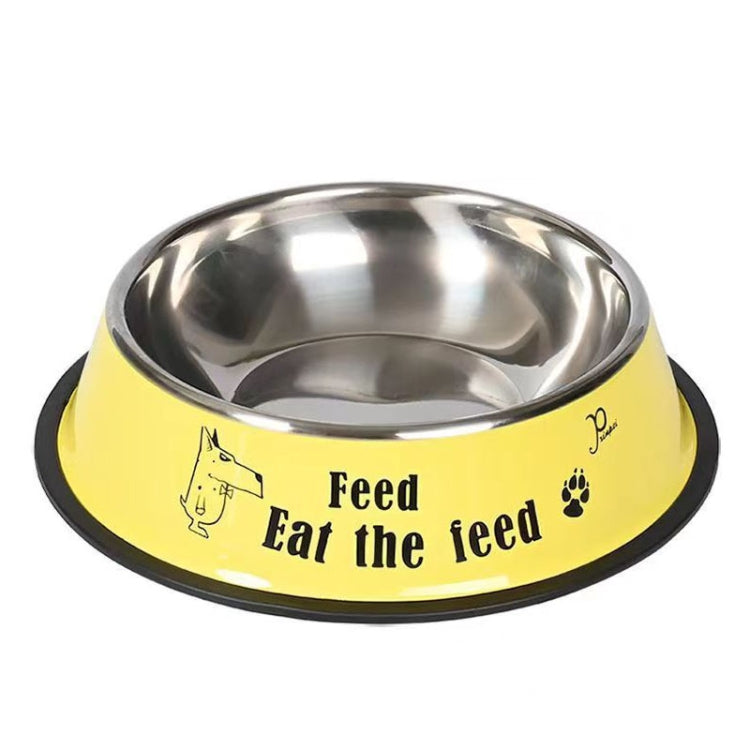 Cuenco antivuelco de acero inoxidable para mascotas, cuenco para comida para perros y gatos, M 15cm, L 18cm, XL 22cm, XXL 26cm