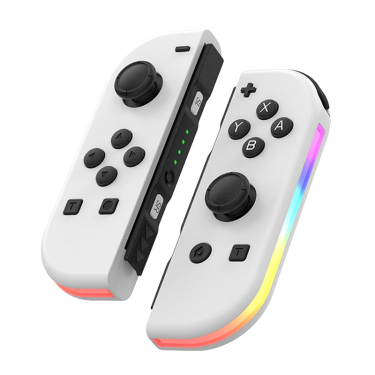 JOY-02 Manija izquierda y derecha para juegos con luces RGB, sensación corporal, gamepad Bluetooth para Switch / Switch OLED / Switch Pro / Switch Lite / Switch Joycon, Blue Red, Green Blue, White