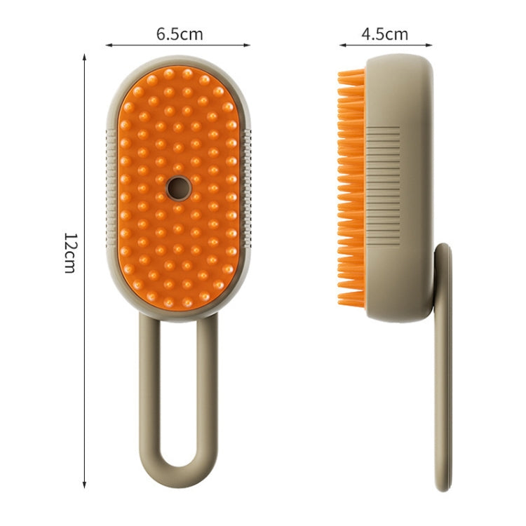 Peine eléctrico para mascotas, cepillo de aseo con vapor recargable para gatos, herramienta de limpieza, Handle White, Handle Coffee