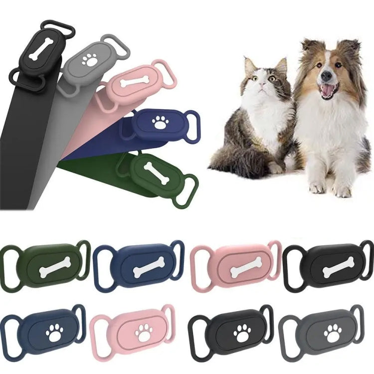 Para Samsung Galaxy SmartTag 2 Pet Life Funda protectora de silicona impermeable, Black Cat Claw, Black Bone, Pink Cat Claw, Pink Bone, Deep Blue Cat Claw, Deep Blue Bone