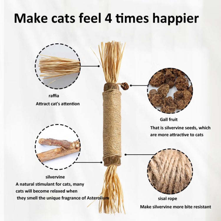 Juguete para gatos Silvervine extragrande de 38 cm, juguete dental para limpieza de dientes y gatitos, 38cm Lafite