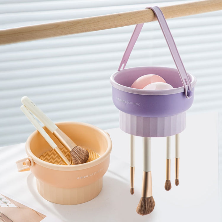 Herramienta de limpieza de huevos cosméticos de silicona estante de secado de almacenamiento de cuenco de limpieza de brochas de maquillaje