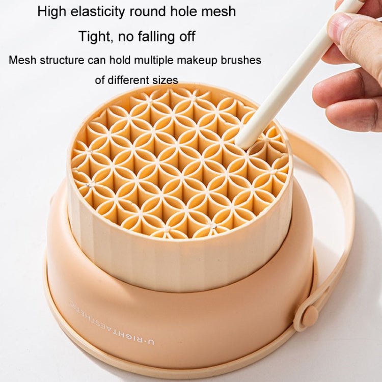 Herramienta de limpieza de huevos cosméticos de silicona estante de secado de almacenamiento de cuenco de limpieza de brochas de maquillaje