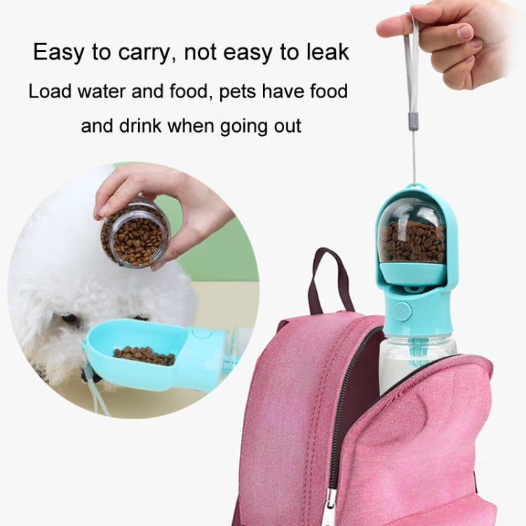 2 en 1 comedero para mascotas, botella de agua potable para perros, taza de agua portátil para pasear al aire libre, 500ml+180ml, 320ml+180ml