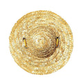 Mini sombrero de paja para mascotas, sombrero con visera para el sol para fiestas de cumpleaños de perros y gatos, S 10cm, M 13cm, L 16cm, XL 20cm