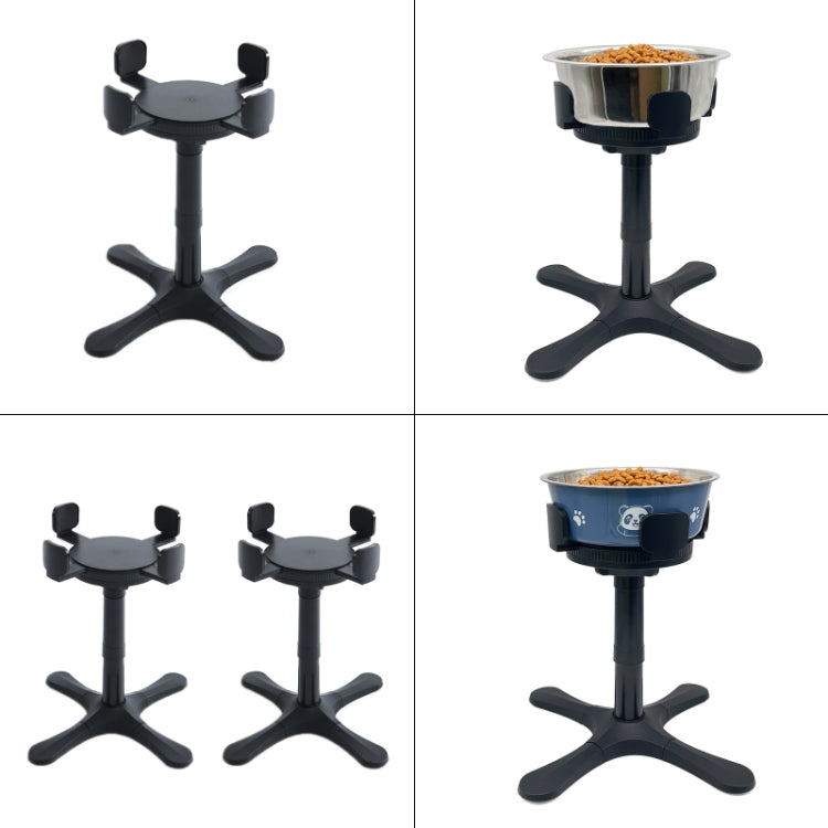 Soporte elevador ajustable para comederos de perros medianos y grandes, Bracket 1pc, Bracket 2pcs, Bracket + Stainless Steel Bowl, Bracket + Blue Stainless Steel Bowl