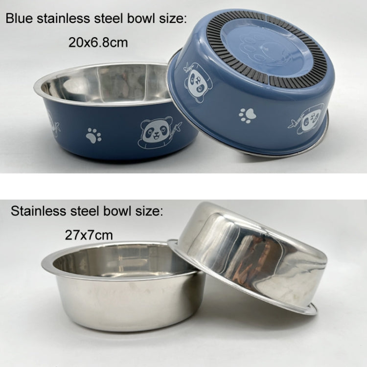 Soporte elevador ajustable para comederos de perros medianos y grandes, Bracket 1pc, Bracket 2pcs, Bracket + Stainless Steel Bowl, Bracket + Blue Stainless Steel Bowl