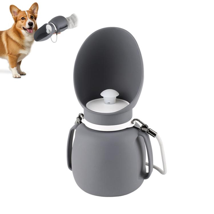 Botella de agua plegable y práctica para mascotas, ideal para pasear al perro al aire libre., 800ml