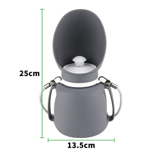 Botella de agua plegable y práctica para mascotas, ideal para pasear al perro al aire libre., 800ml