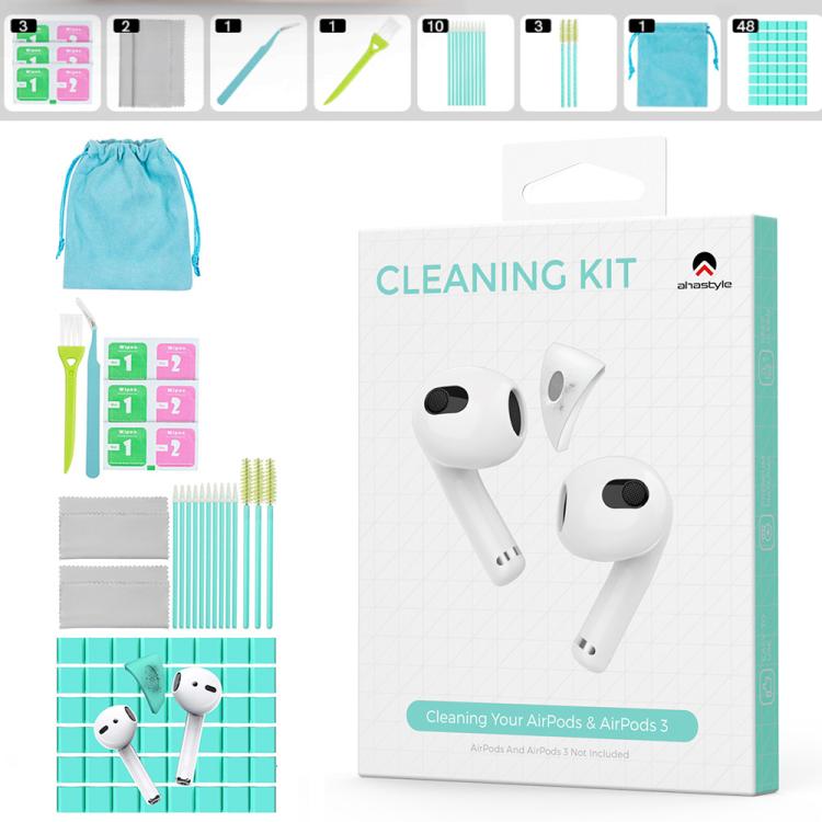 Kit de limpieza de auriculares AhaStyle PT178, herramientas de limpieza para teclados y tabletas.