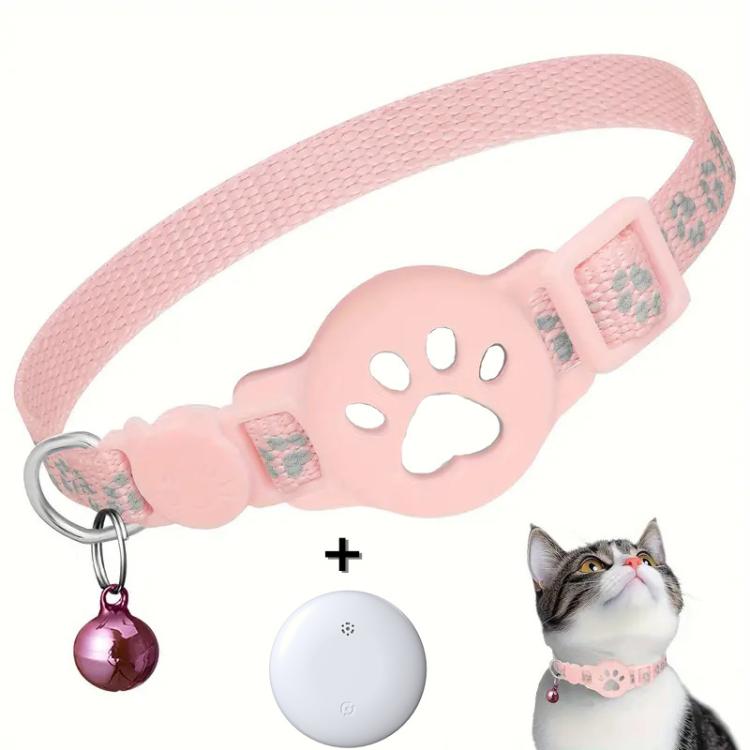Collar rastreador para gatos con localizador GPS S10, Compatible with Apple Find My, Compatible with Google Find My, Dual System for iOS & Android