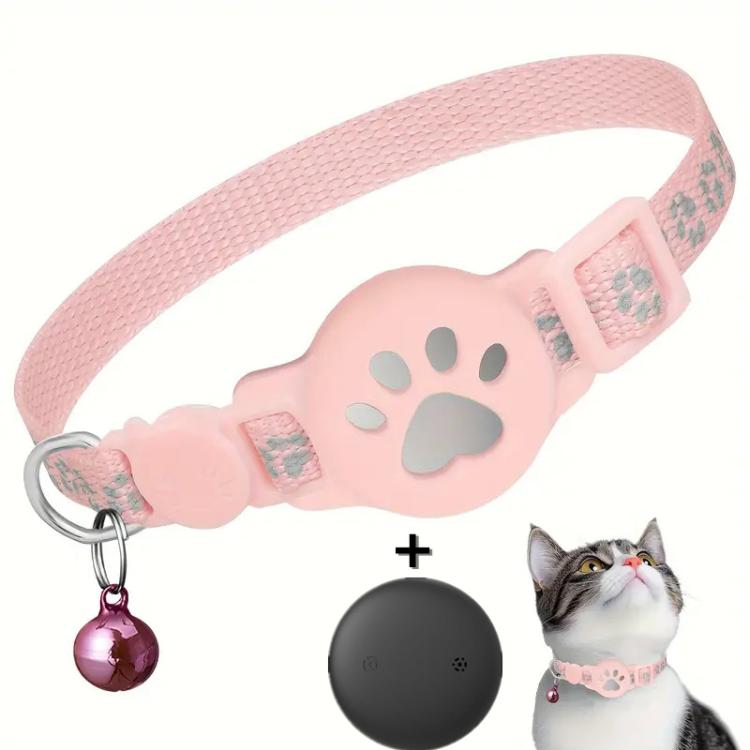 Collar rastreador para gatos con localizador GPS S10, Compatible with Apple Find My, Compatible with Google Find My, Dual System for iOS & Android
