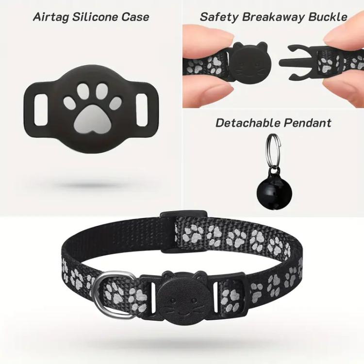 Collar rastreador para gatos con localizador GPS S10, Compatible with Apple Find My, Compatible with Google Find My, Dual System for iOS & Android