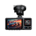 Cámara de salpicadero con pantalla de 2 pulgadas, reproducción de vídeo en teléfono móvil, resolución 4K HD y visión nocturna., Front+Interior, Front+Interior+Rear, Front+Interior+Rear+32g, Front+Interior+Rear+64g