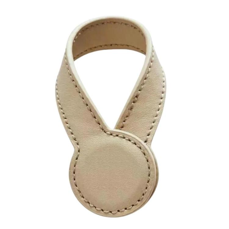 Clip magnético de cuero multiusos para sombreros, soporte redondo de almacenamiento de cuero