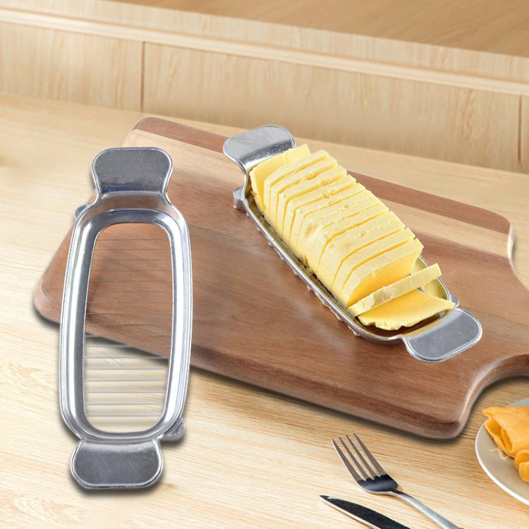 Cortador de queso y mantequilla/foie gras de aluminio fundido a presión y acero inoxidable LsCook, Non-stick, Polished, 430