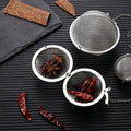 Colador de té de acero inoxidable 304 con bola para especias, Medium
