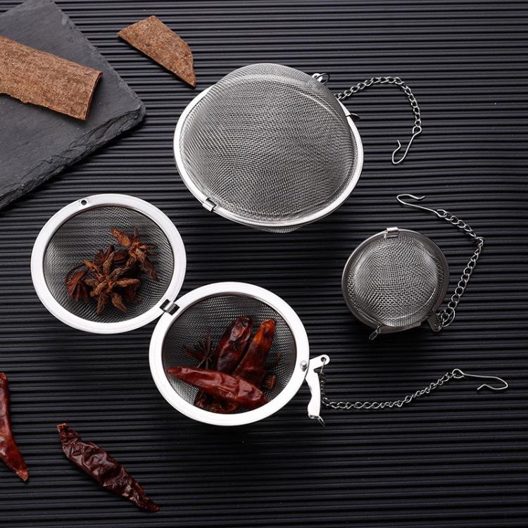Colador de té de acero inoxidable 304 con bola para especias, Medium