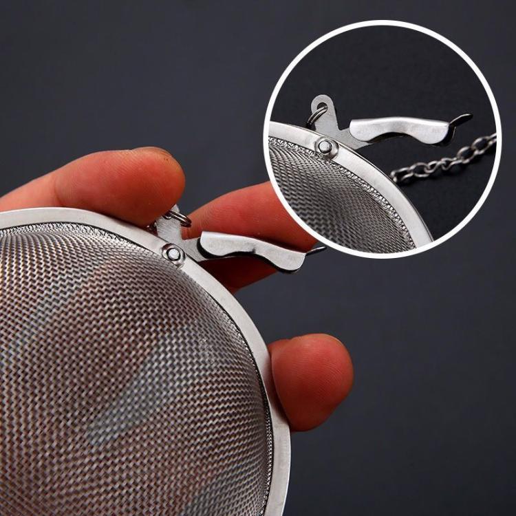 Colador de té de acero inoxidable 304 con bola para especias, Medium