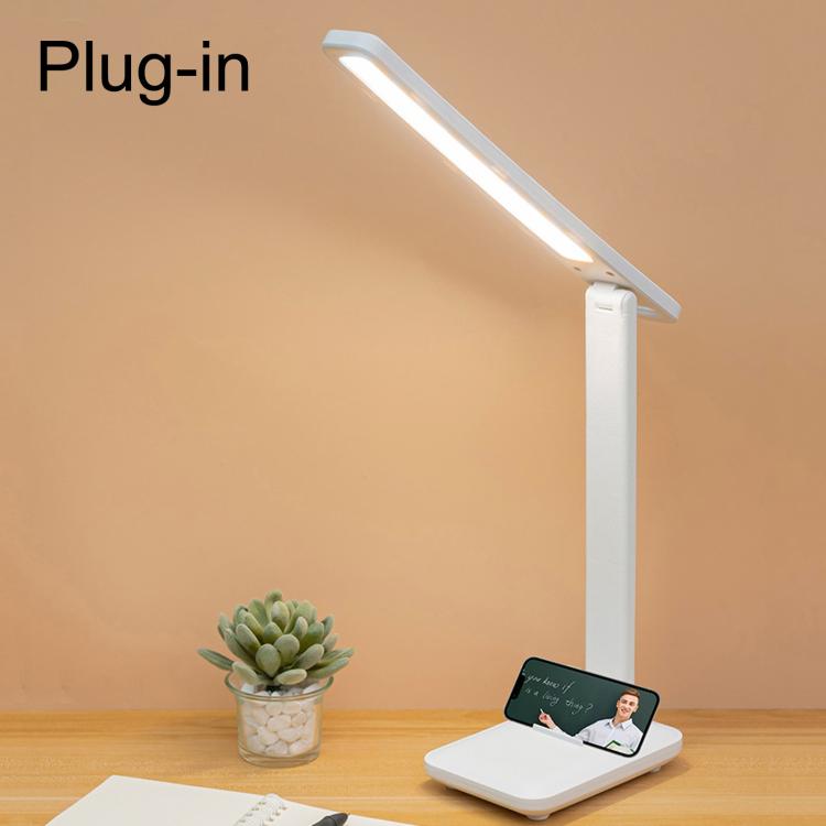 Lámpara de escritorio plegable LED Xiajule de tres temperaturas de color para el cuidado de la vista, luz de lectura regulable sin escalonamientos USB para dormitorio o residencia estudiantil., Plug-in, Rechargeable 500mAh, Rechargeable 800mAh         ...
