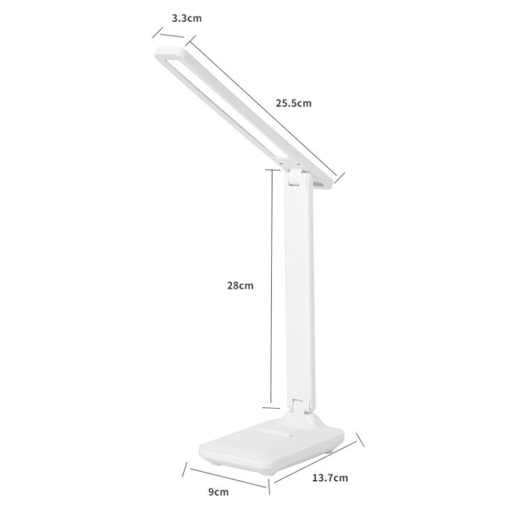 Lámpara de escritorio plegable LED Xiajule de tres temperaturas de color para el cuidado de la vista, luz de lectura regulable sin escalonamientos USB para dormitorio o residencia estudiantil., Plug-in, Rechargeable 500mAh, Rechargeable 800mAh         ...