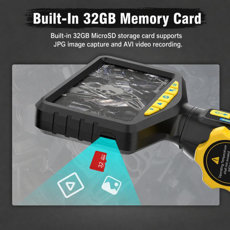 AUTOOL SVB305 Herramienta de inspección de depósitos endoscópicos visuales de alta definición 1080p para el mantenimiento de motores de automóviles, SVB305