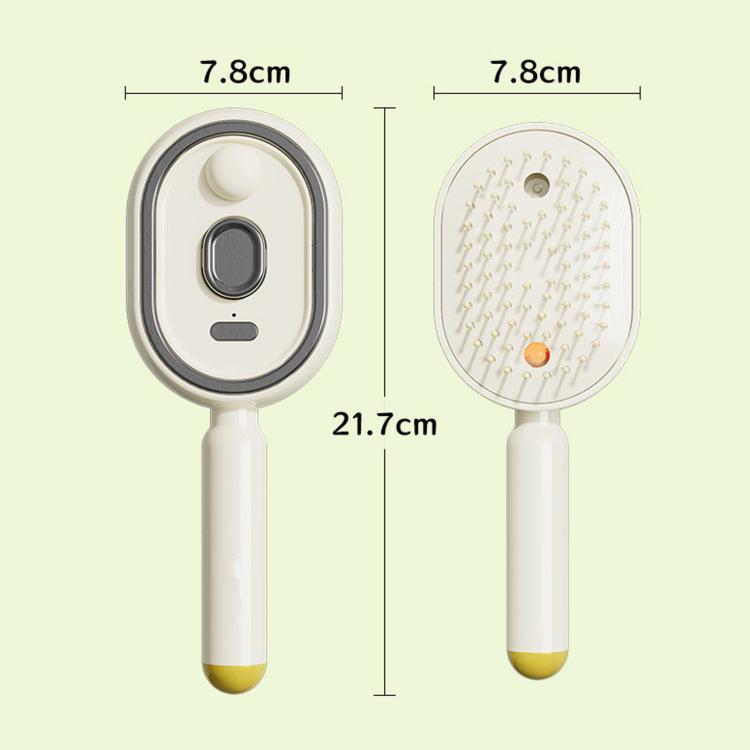 Cepillo de masaje eléctrico con pulverizador y luz roja, peine desenredante para el cuidado del cabello, atomizador de esencias.