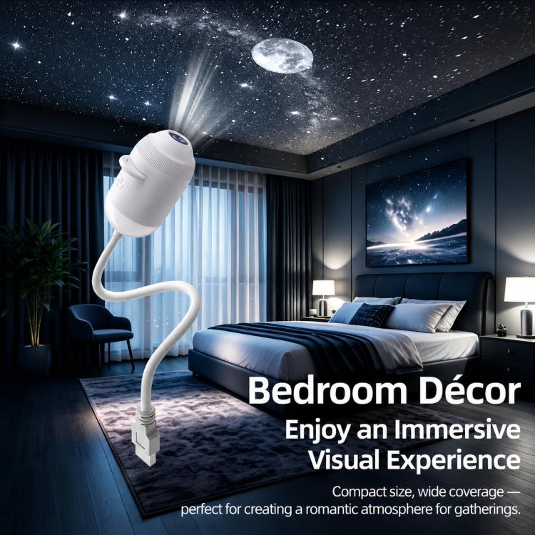 Lámpara de planetario LED con proyector de estrellas USB y luz nocturna con enfoque ajustable., With 3 Lenses, With 6 Lenses