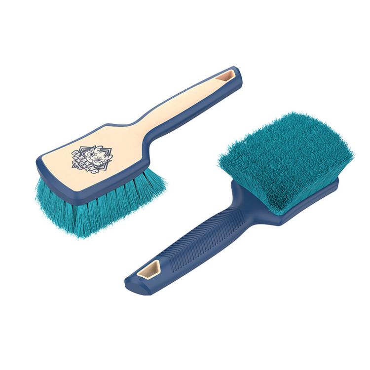 Cepillo para neumáticos Qili con mango recubierto de goma para limpieza de alfombras, Soft Fuzz Large, Strong Fuzz Large, Open Pile Large, Soft Fuzz Small, Strong Fuzz Small