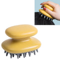 Peine de champú para el hogar, peine de masaje de silicona, cepillo de pelo portátil para la caspa