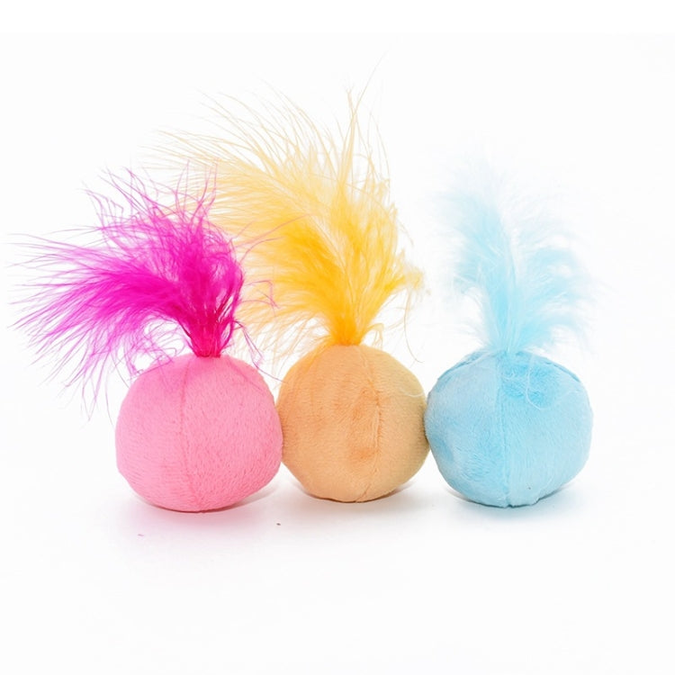 Anillo de campana con plumas, juguetes para gatos, juguetes de peluche para gatos