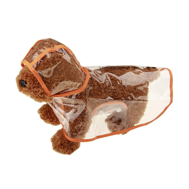 Ropa impermeable transparente impermeable para perro mascota, S, M