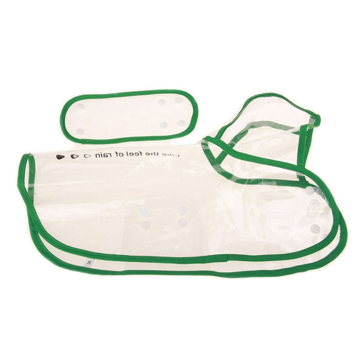 Ropa impermeable transparente impermeable para perro mascota, S, M