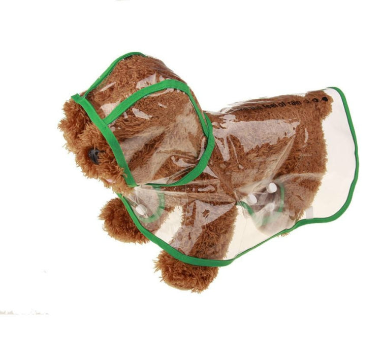 Ropa impermeable transparente impermeable para perro mascota, S, M