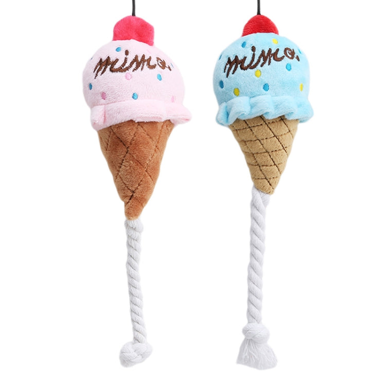 2 uds. Juguete chirriante de felpa para perros, juguetes para masticar helados para gatos y mascotas