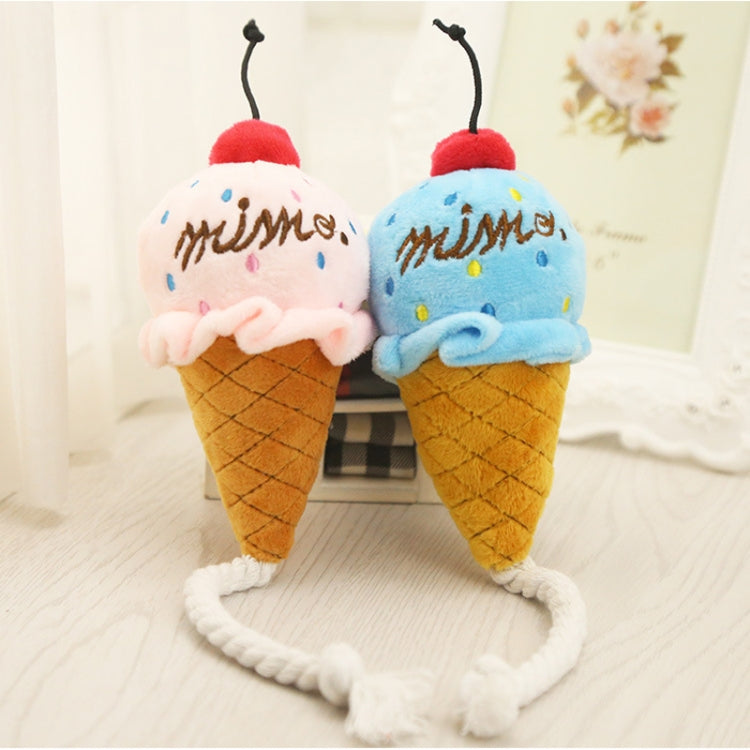 2 uds. Juguete chirriante de felpa para perros, juguetes para masticar helados para gatos y mascotas